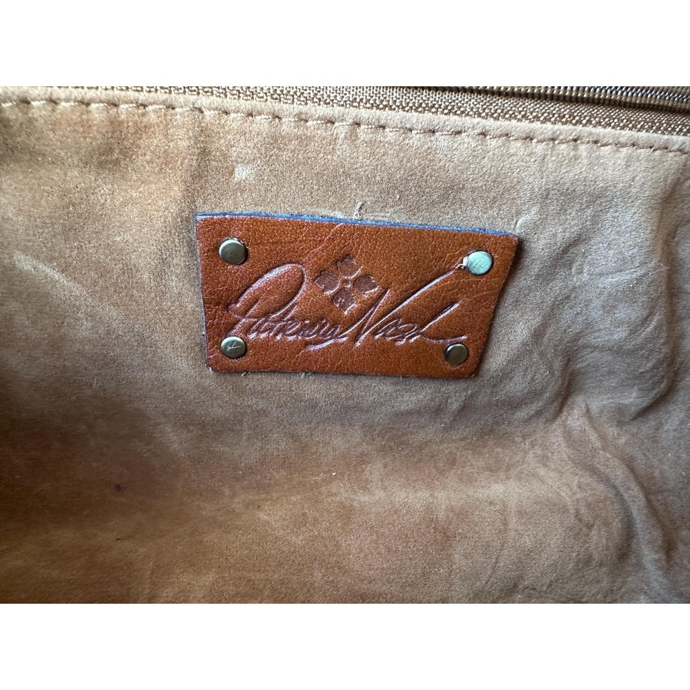 Patricia Nash Gracchi Floral Tooled Leather Satchel Crossbody Bag - Picture 6 of 9